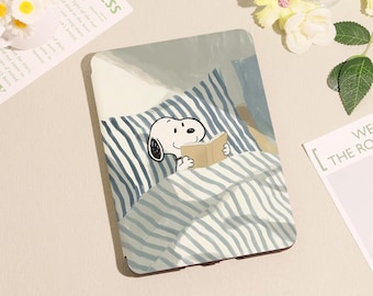 Snoopy Reading,Kindle case For Kindle Paperwhite 10/11/12th Kindle Basic 2024 Case,Kindle 12/11/10/8th,Auto Wake/Sleep,Personalized Gift