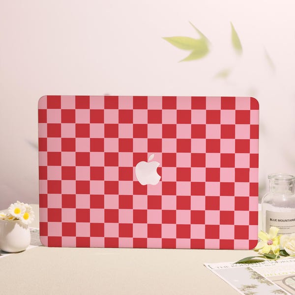Rosa und Rot, Hart Matt Macbook Hülle Schutz Laptop Cover für neue MacBook Pro 13/14/15/16 Zoll, Air 15/13, M1 M2 M3 2024 2023 2022,Laptop Cover