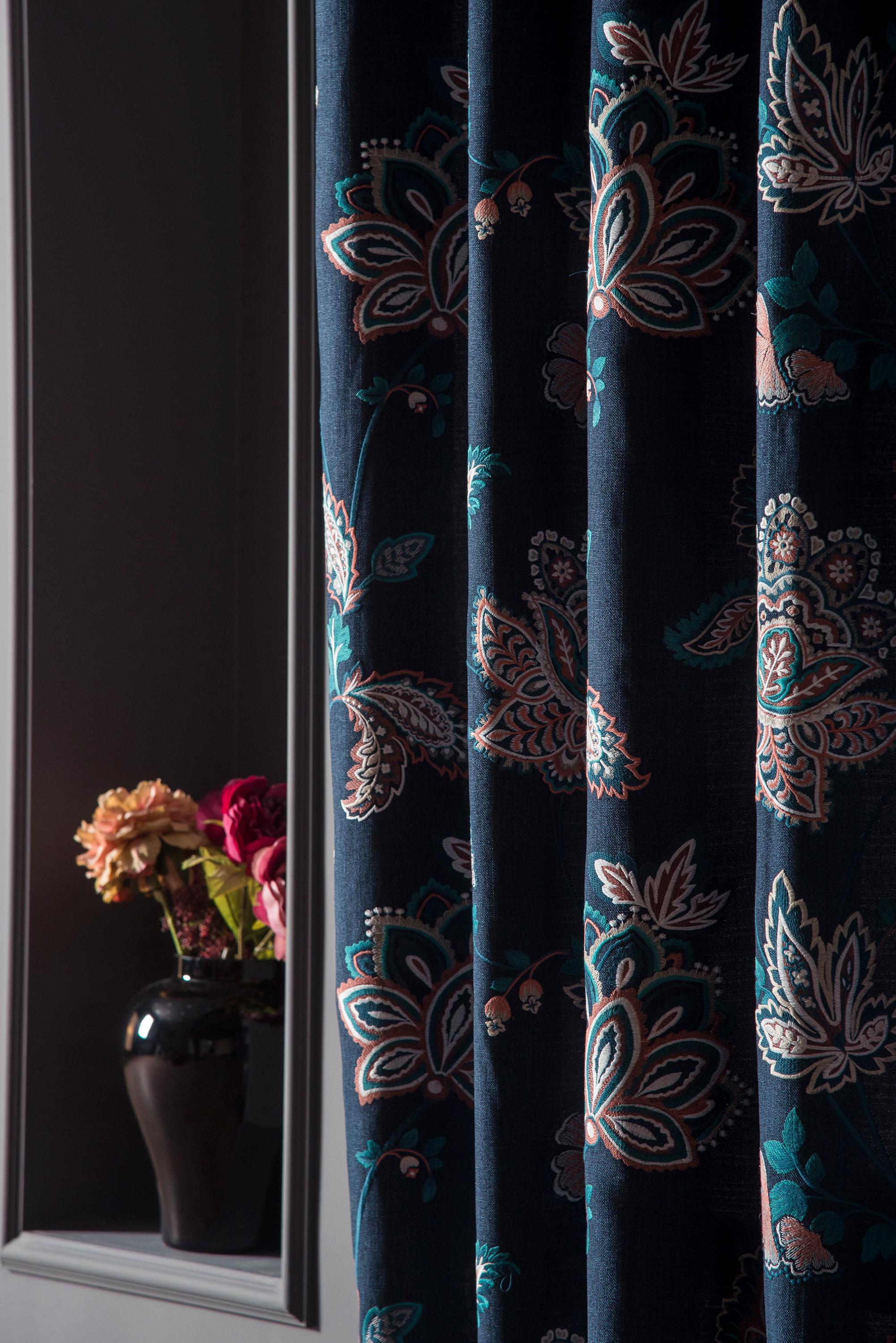 3D Blue Flowers 6324 Assaf Frank Curtain Curtains Drapes main image 0
