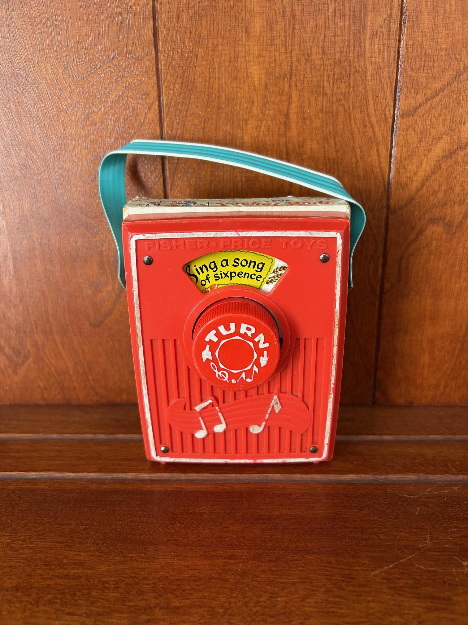 Vintage 1960s Fisher Price Music Box Pocket Radio Model 775 Sing a  display picture 1