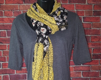 Yellow Floral Lace Tunic