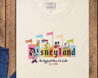 Vintage Disneyland Est 1955 Shirt, Unisex Retro Disney Tee