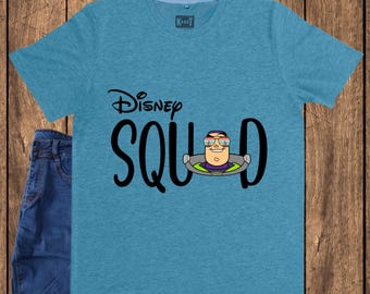 Camiseta Disney Squad, Camiseta Retro Space Ranger, Conjuntos para parques temáticos de vacaciones familiares, Merchandising para viajes al Reino Mágico, Camisetas grupales adorables 2026
