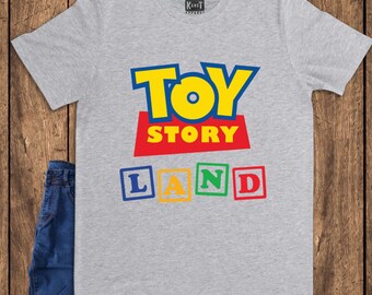 Toy Story Land Shirt, Family Vacation 2026 Tee, Hollywood Studios Outfit, Retro Toy Logo Shirt, Magical Kingdom Trip Top Matching Family Tee