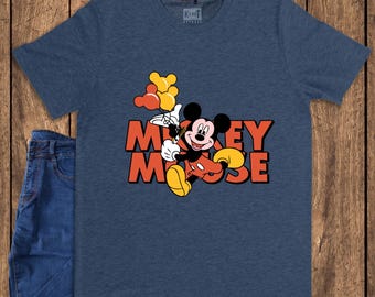 Mickey Mouse Shirt, Retro Cartoon Tee, Vintage Mouse Balloons Top, Magical Family Vacation Shirt, 2026 Theme Park Apparel