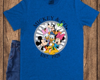 Mickey and Friends Shirt, Retro Family Vacation Tee, Magic Kingdom Trip 2026, Cute Cartoon Squad Shirt, Vintage Style Group Apparel