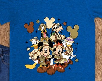 Mickey & Friends Safari T-Shirt, Disneyworld Disneyland Tee