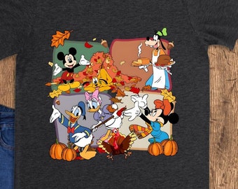Disney Mickey And Friends Thanksgiving Shirt, Thanksgiving Day T-Shirt, Disney Thanksgiving Shirt, Disneyland Family Fall Tee
