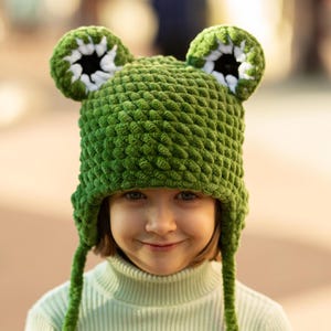 Plüsch Grün Frosch Mütze: Unisex Winter Balaclava Maske, Kopfschmuck, Baby, Frauen, Männer hypoallergene Mütze