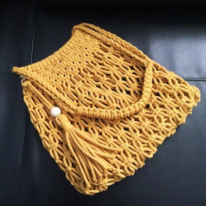 Macramé Bag DIY Pattern PDF: Beginner Tutorial with Step - by - Step Instructions, Knot Guide, and Reference Photos
