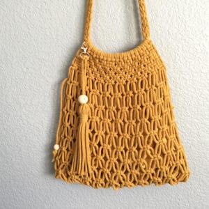 Beginner Macramé Bag Tutorial PDF: DIY Pattern with Photos, Knot Guide – Learn to Make Your Own Grocery Bag