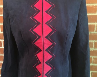 Vintage Lilli Ann ultrasuede blazer