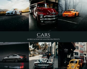 10 Cars Lightroom Mobile & Desktop Presets | Instagram, Dark, Aesthetics, luxury, Cinematic Filters