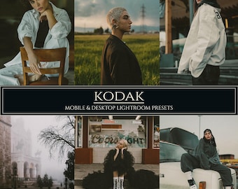 Kodak Lightroom Presets – 10 Warm Film Filters for Portrait and Wedding Photos, Mobile + Desktop