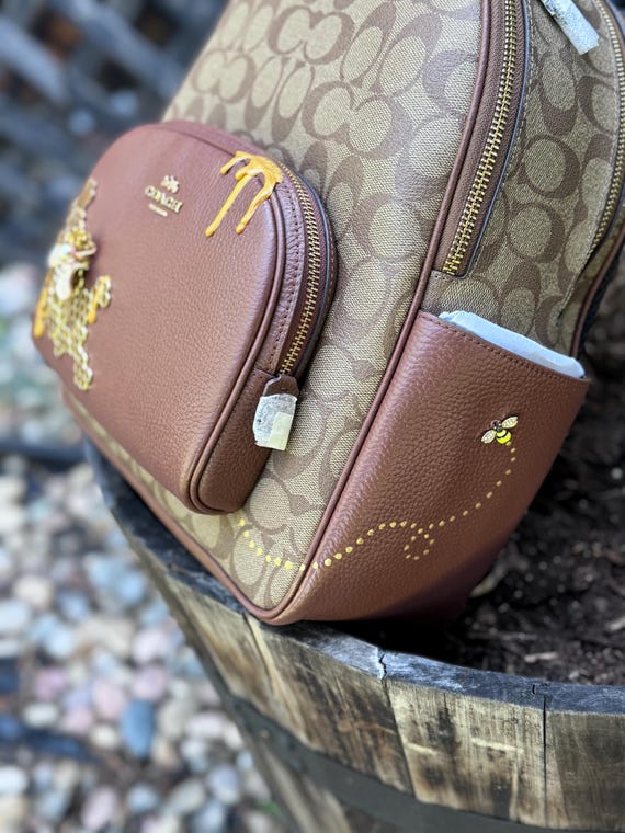 Blingy Honeybees and Honeycomb on a Luxury Backpack (SOLD) - CUSTOMIZE Your  Own! - Etsy