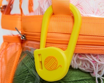 Oversized Stitch Marker Bag Charm | Hair Clip | Crochet & Knitting Accessory | 3D Printed Yarn Lover Gift