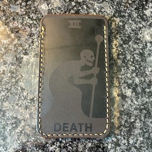Leder Legemesser Tarot Kartenetui