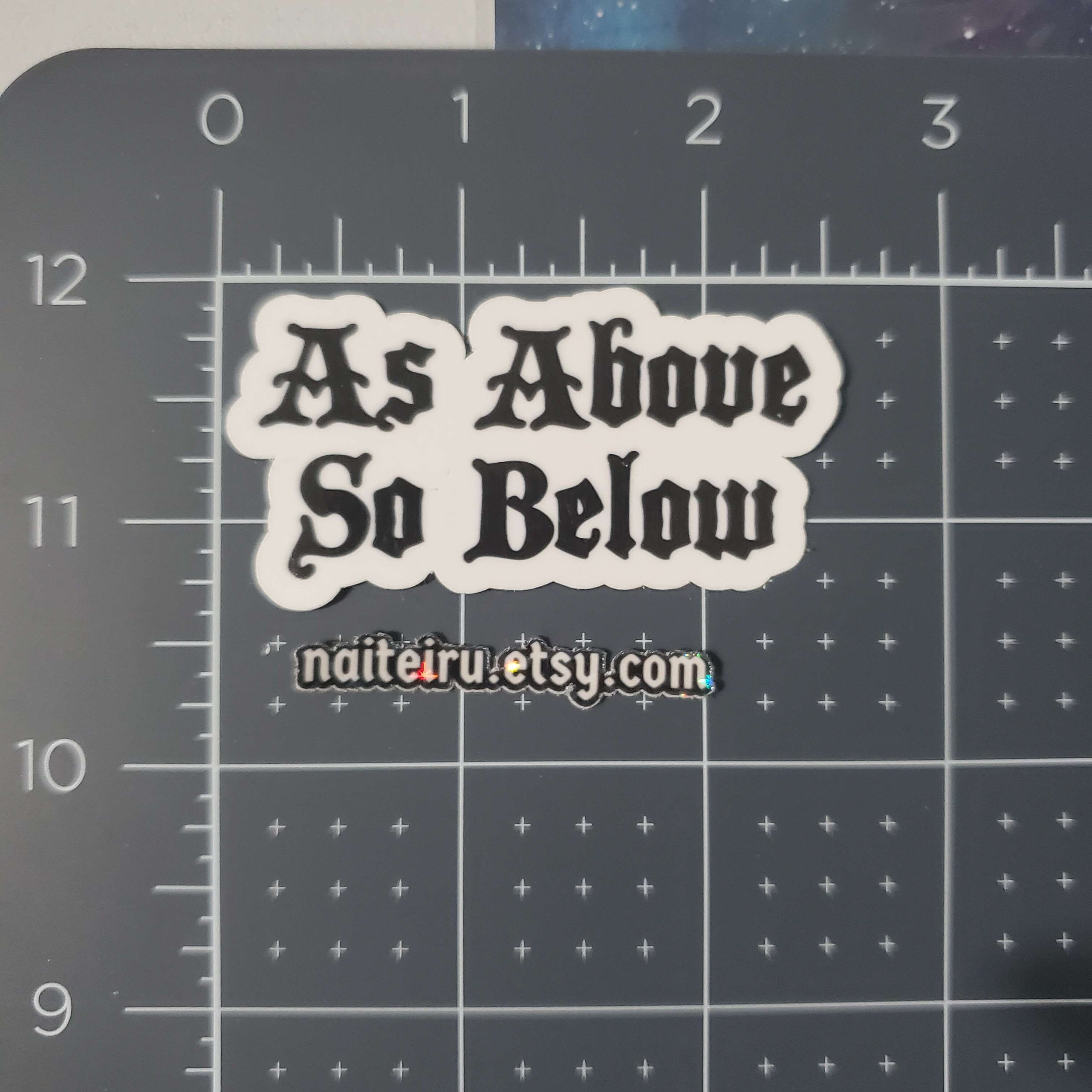 Click Below Sticker As Above, so Below Sticker | Vinyl Sticker - Etsy