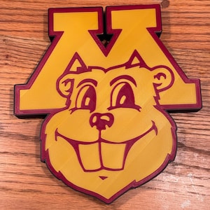 Custom 3D Printed College Logo Sign