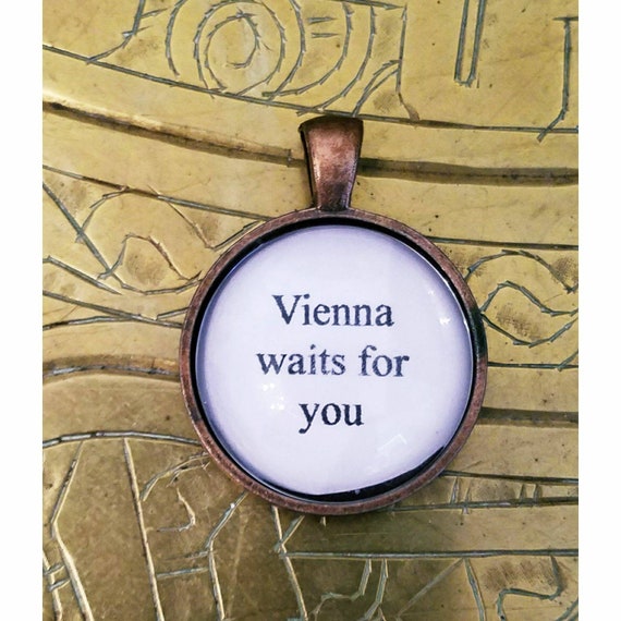 What Does Vienna Waits For You Mean Billy Joel Quote Necklace Vienna Waits for You Custom Quote | Etsy