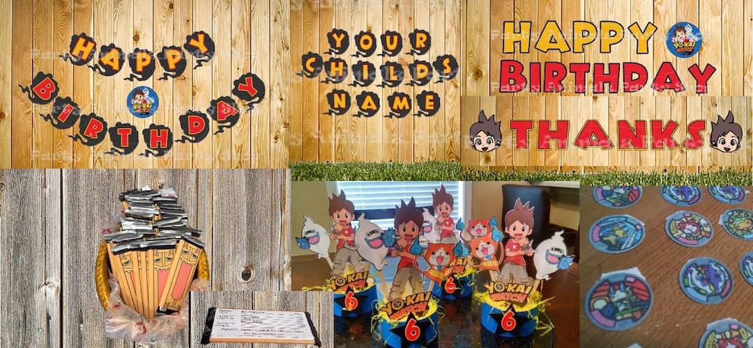 Printable Yokai Watch Party Supplies, Instant Download Yo-kai Watch ...