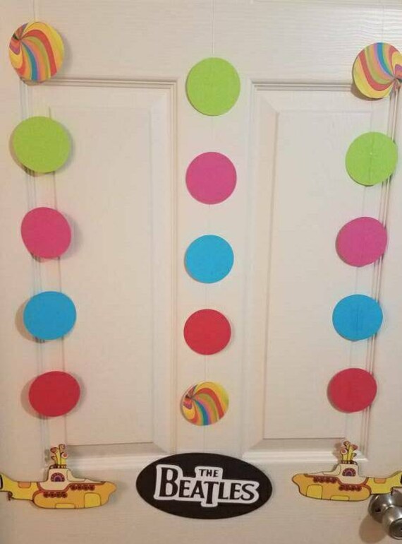 Beatles Hanging Cutout Danglers Birthday Party Decorations Etsy