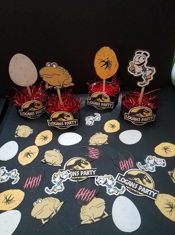 Jurassic Park Centerpieces And Table Scatter Confetti For Etsy