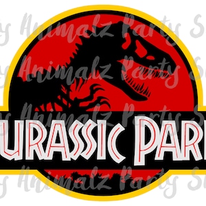 Banner de Jurassic Park para imprimir en casa, tamaño estándar de 8,5 x 11, decoraciones de Jurassic Park para descargar al instante