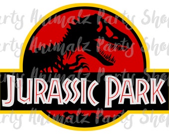 Bandeira imprimível de Jurassic Park da casa do tamanho 8,5 x 11 padrão, decorações imediatas de Jurassic Park da transferência