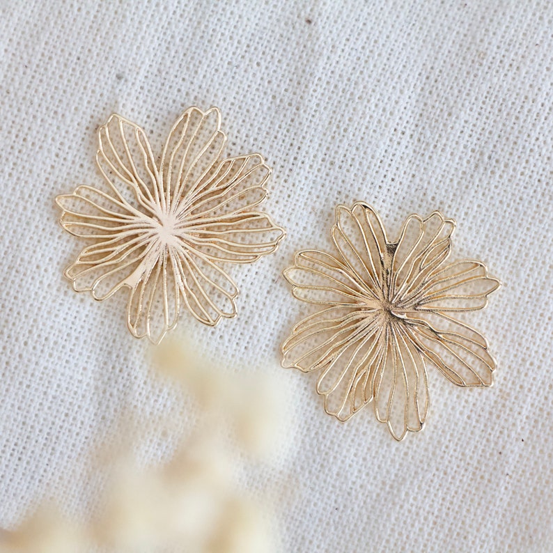 Tropical Flower Statement Stud Earrings image 3