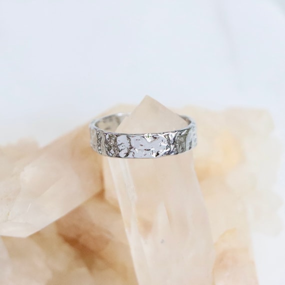 Hammered cuff ring best sale