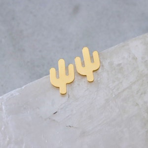 Boucles D'oreilles Tiges Cactus image 1