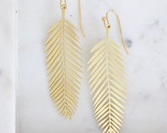 Feather Leaf Earrings