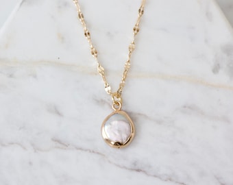 Natural Pearl Necklace - Round