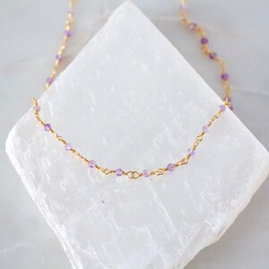 Amethyst Choker Necklace