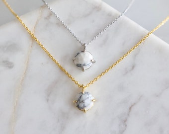 White Turquoise Necklace