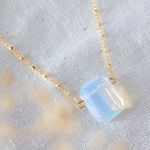 Opalite Rectangle Necklace image 1