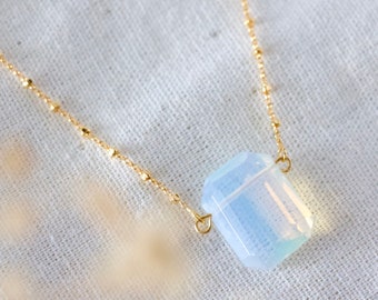 Opalite Rectangle Necklace