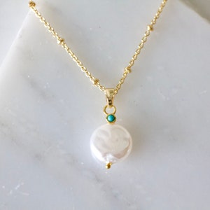 Pearl and Turquoise Necklace