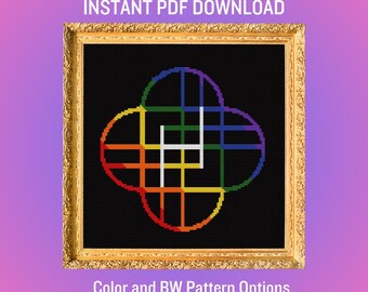 Huntrix Pride Cross Stitch PDF Pattern Instant Download