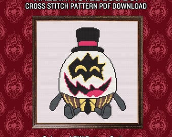 Egg Boi Hazbin Hotel Cross Stitch Instant Pattern Download