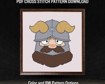 Senshi the DwaRF Dungeon Meshi Cross Stitch Instant Pattern Download