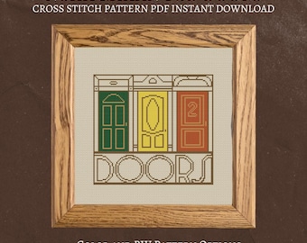 Noah Kahan TGD Doors Cross Stitch Pattern (PDF Download)