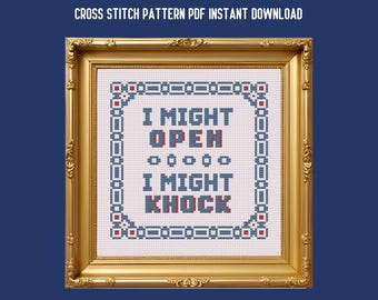 Heated Rivalry "I Might" Cross Stitch Pattern (PDF Instant Download)