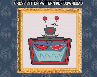 Vox Hazbin Hotel Cross Stitch Instant Pattern Download