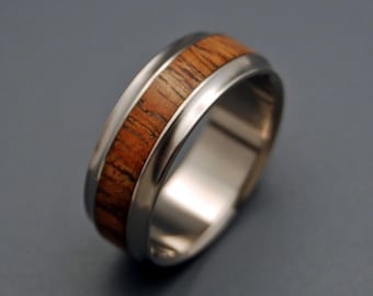wedding rings, titanium rings, wood rings, mens rings, womens ring, Titanium Wedding Bands, Eco-Friendly Rings - MAU LOA