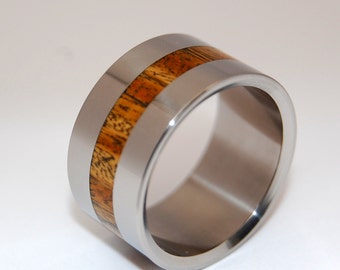 wedding ring, titanium rings, wood rings titanium wedding ring, men’s ring, women’s ring - A RIVER LOST
