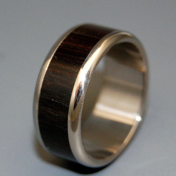 Wooden Wedding Rings, titanium wedding rings, box elder,  wood rings, men's ring, women's wedding rings - MOLUCCAS MACASSAR