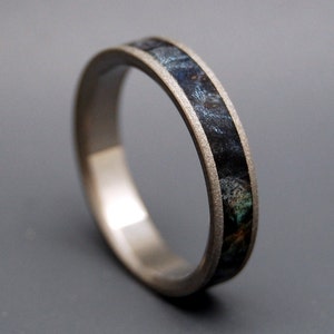 wedding ring, titanium rings, wood rings titanium wedding ring, men’s ring, women’s ring - OF COSMIC PROPORTION