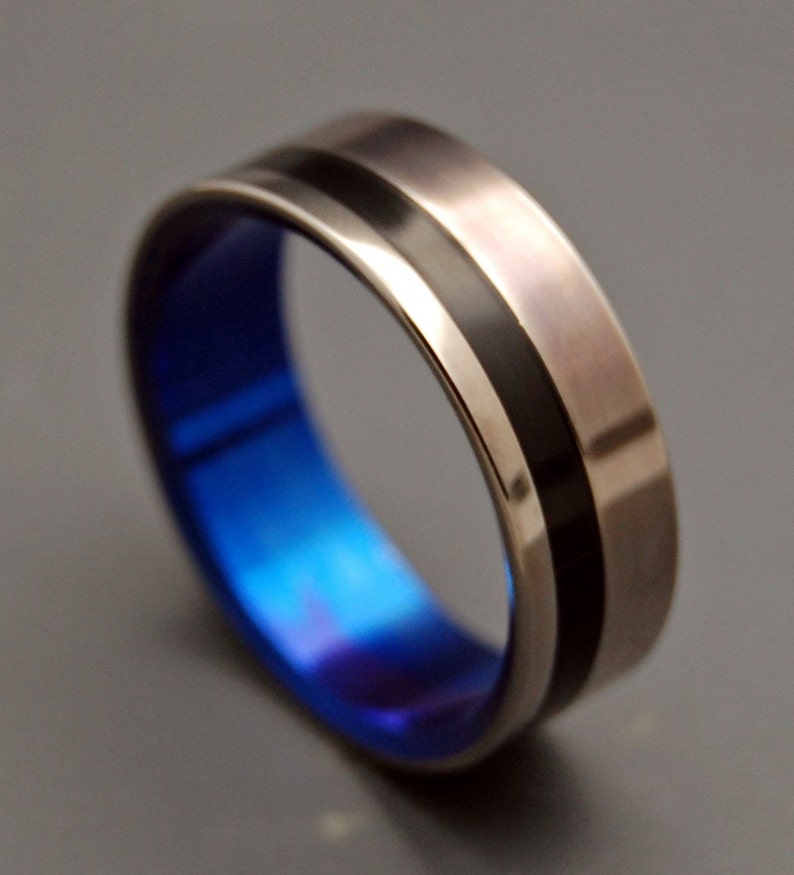 Titanium wedding ring, wedding ring, titaniun rings, mens ring, womens rings, eco-friendly HEATHCLIFF image 3
